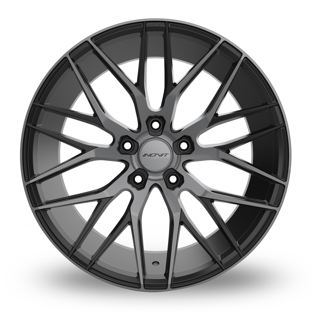 18" Inovit Blitz Satin Black Machined Dark Tint Alloy Wheels