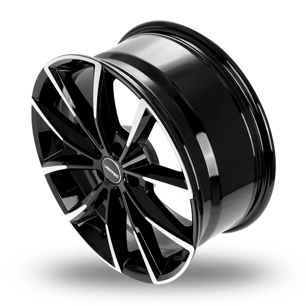 21" Autec Astana Black Polished Alloy Wheels