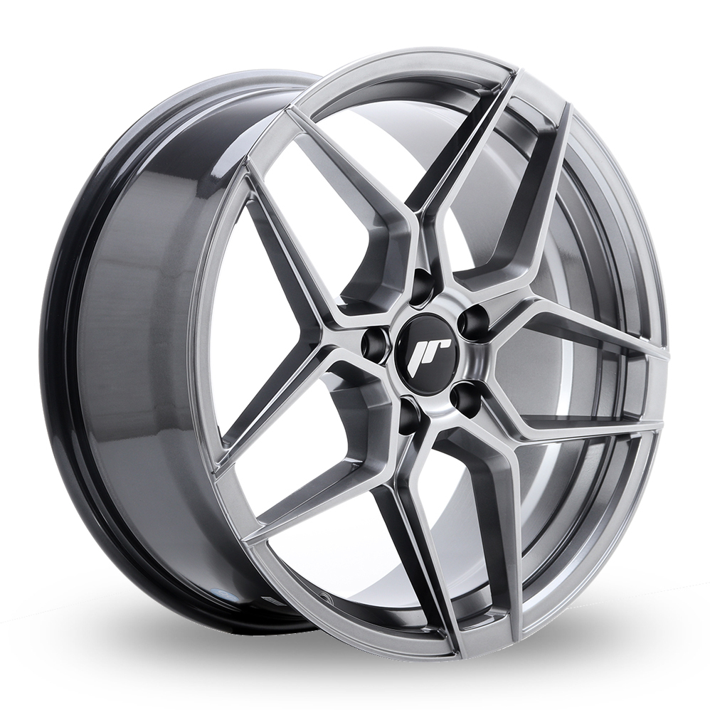 Japan Racing JR34 (9x18) (Custom Fitment) Hyper Black Alloy Wheels