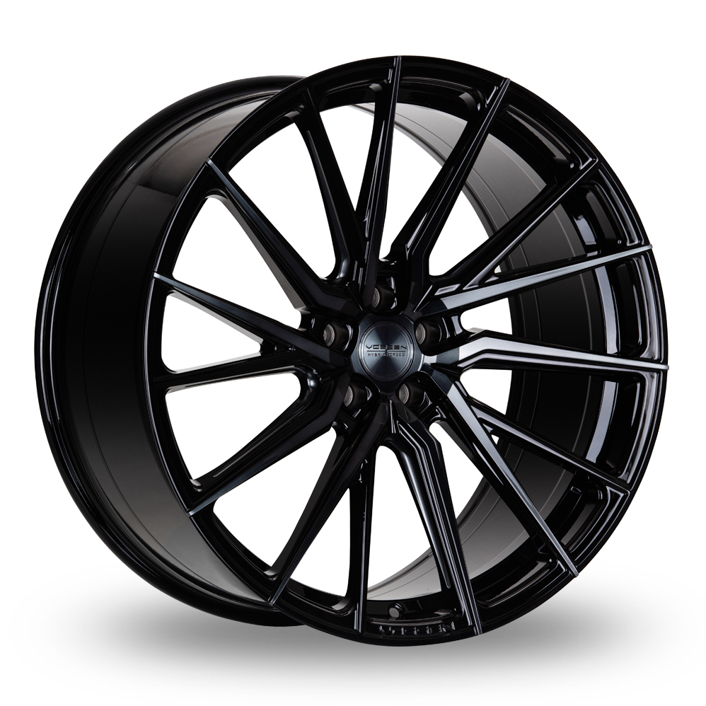 Vossen HF-4T (10x20) (Deep Concave) Double Tinted Gloss Black Alloy Wheels