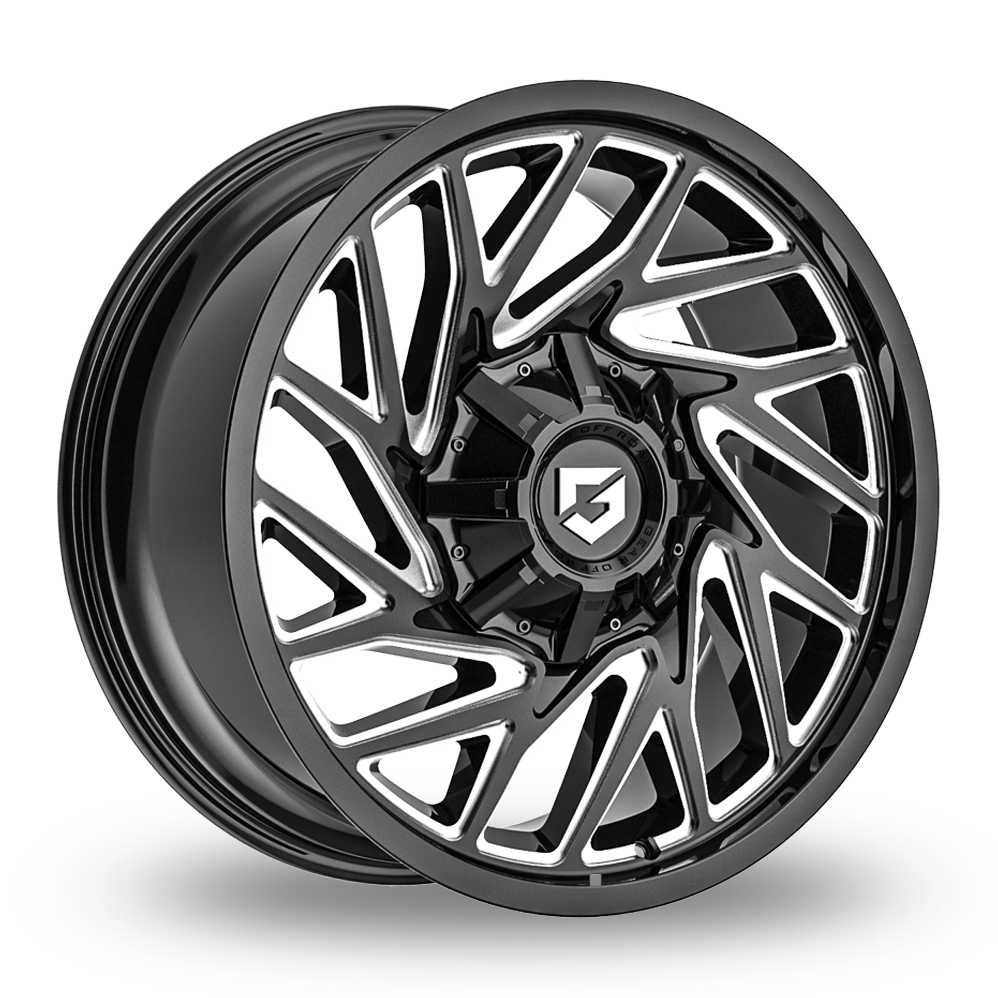 Fondmetal 769 Sequence Glossy Black Milled Alloy Wheels