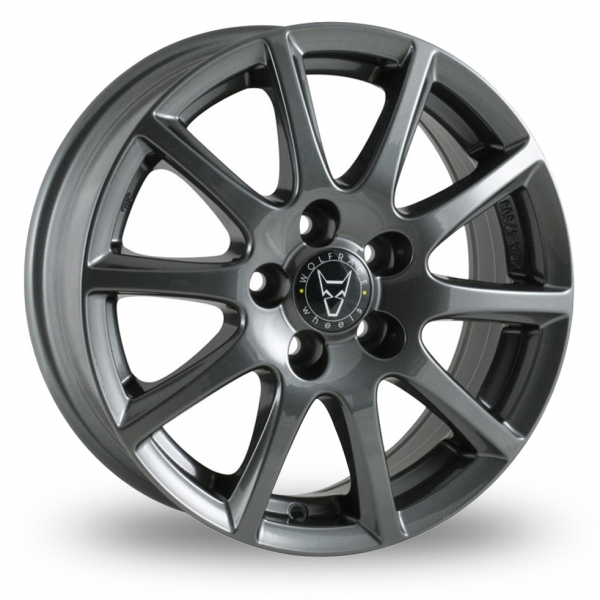 16 Inch Wolfrace Milano (Special Offer) Titanium Alloy Wheels