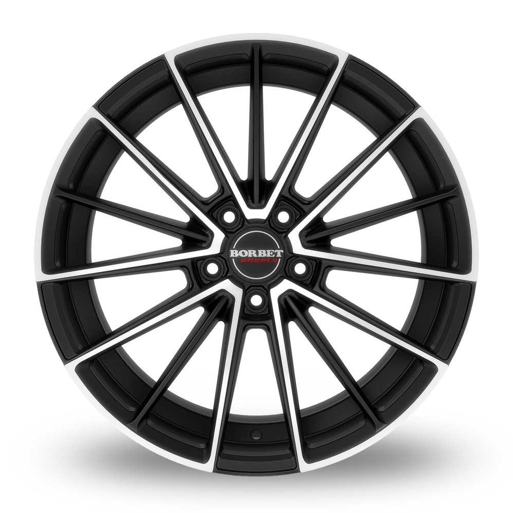20" Borbet FB2DC Matt Black Polished Alloy Wheels