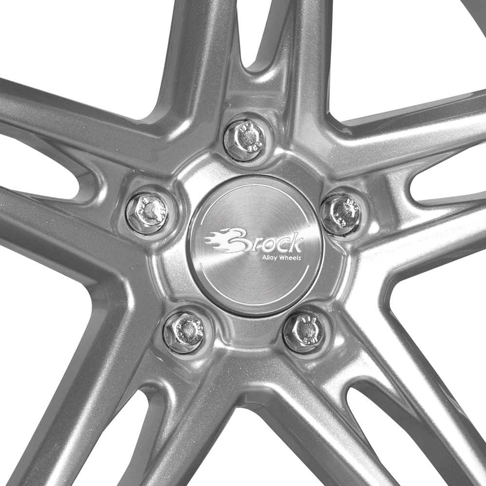18" Brock B33 Crystal Silver Alloy Wheels