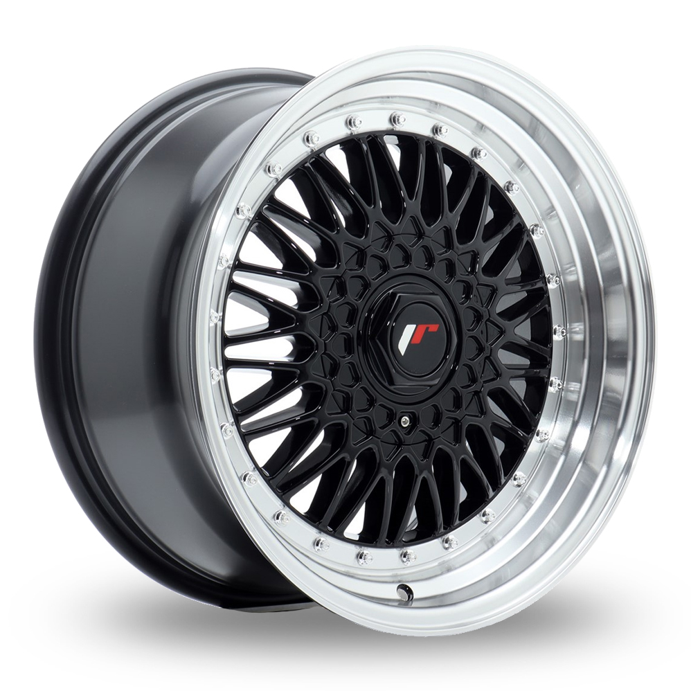 Japan Racing JR9 (8.5x17) Gloss Black Machined Lip Alloy Wheels