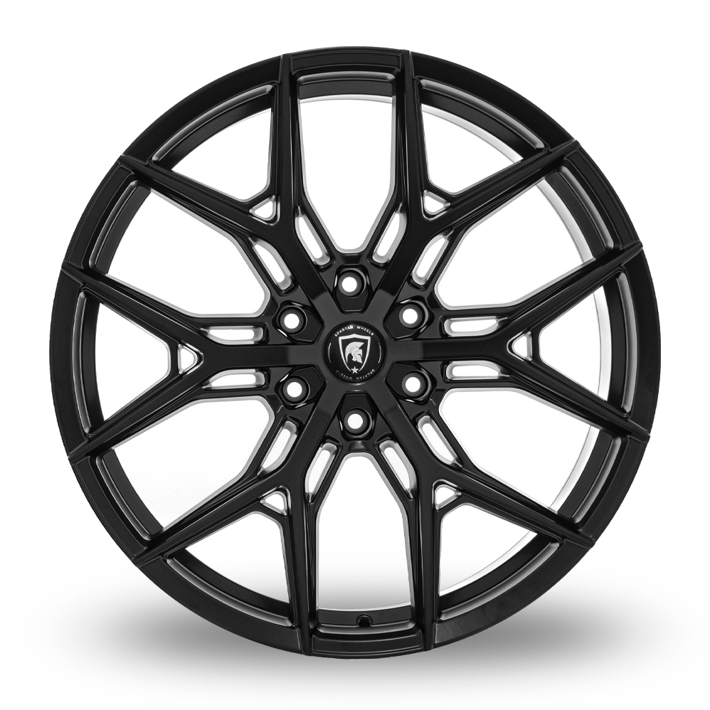 22" Spartan SW2 Satin Black Alloy Wheels