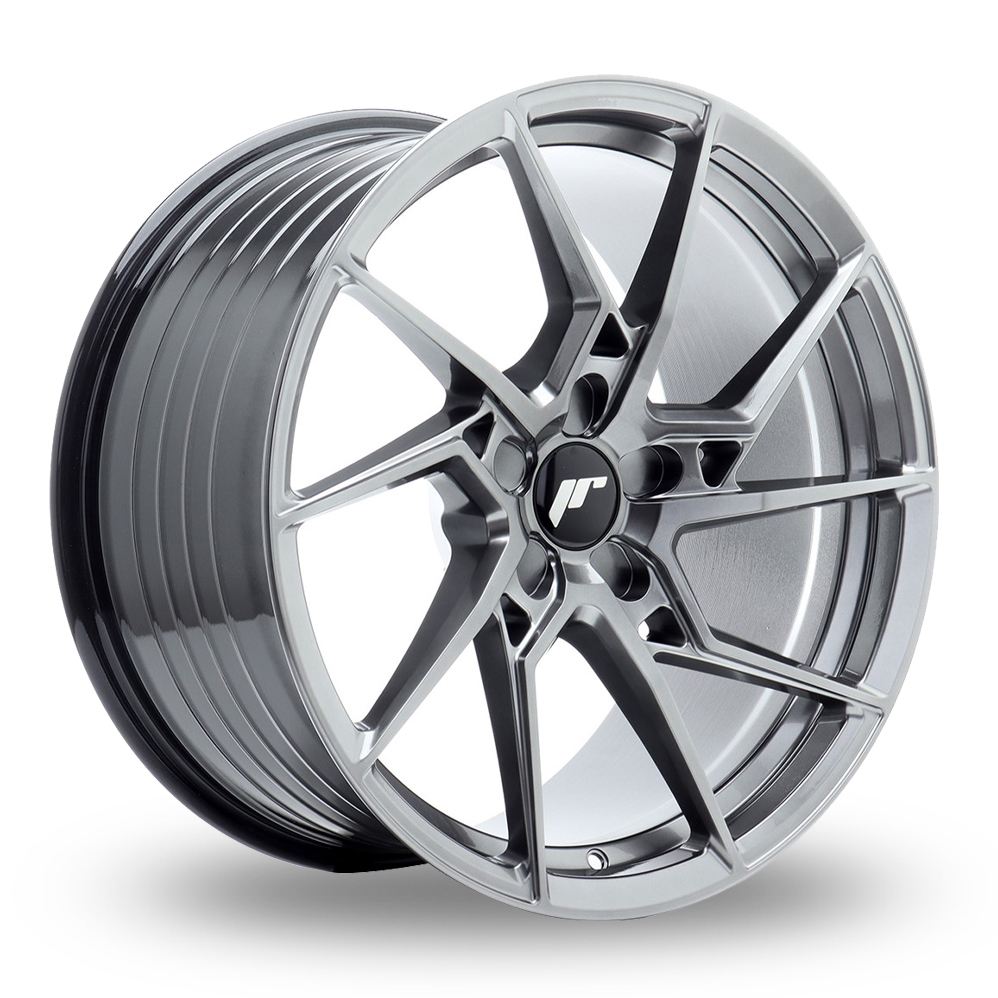 Japan Racing JR33 (8.5x20) (Custom Fitment) Hyper Black Alloy Wheels