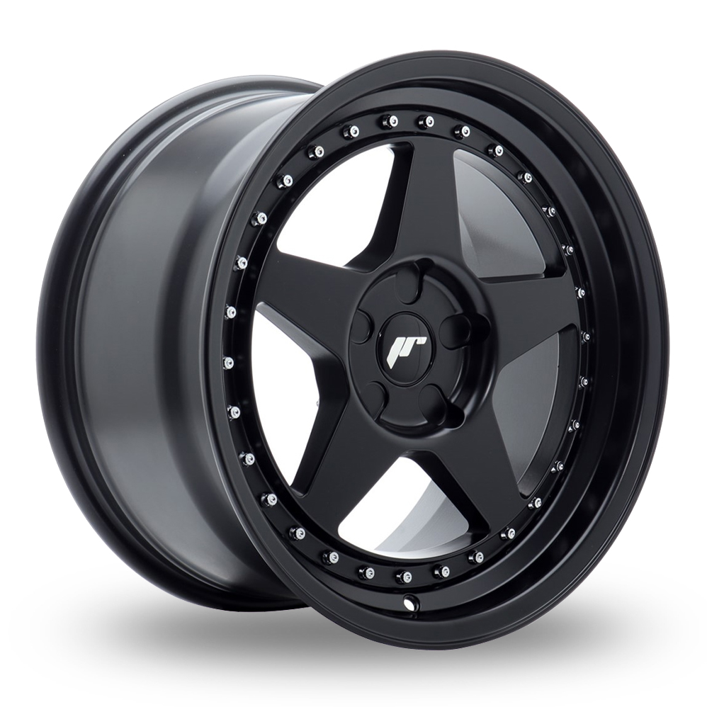 Japan Racing JR6 (9x17) (Custom Fitment) Matt Black Alloy Wheels