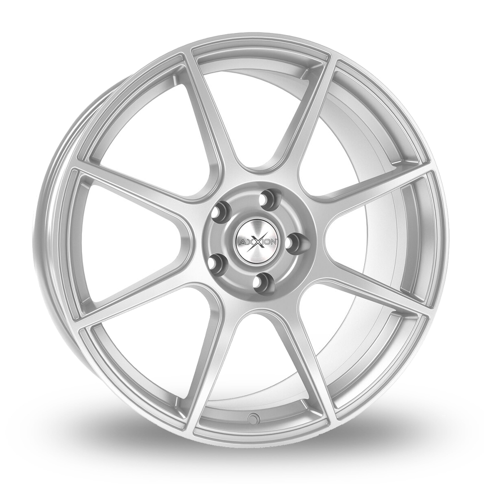 7.5x18 5x100 ET37 Axxion X2 (Full silver) (RS) (63.4cb) (600kg Load) (14.0kg Weight) Alloy Wheels