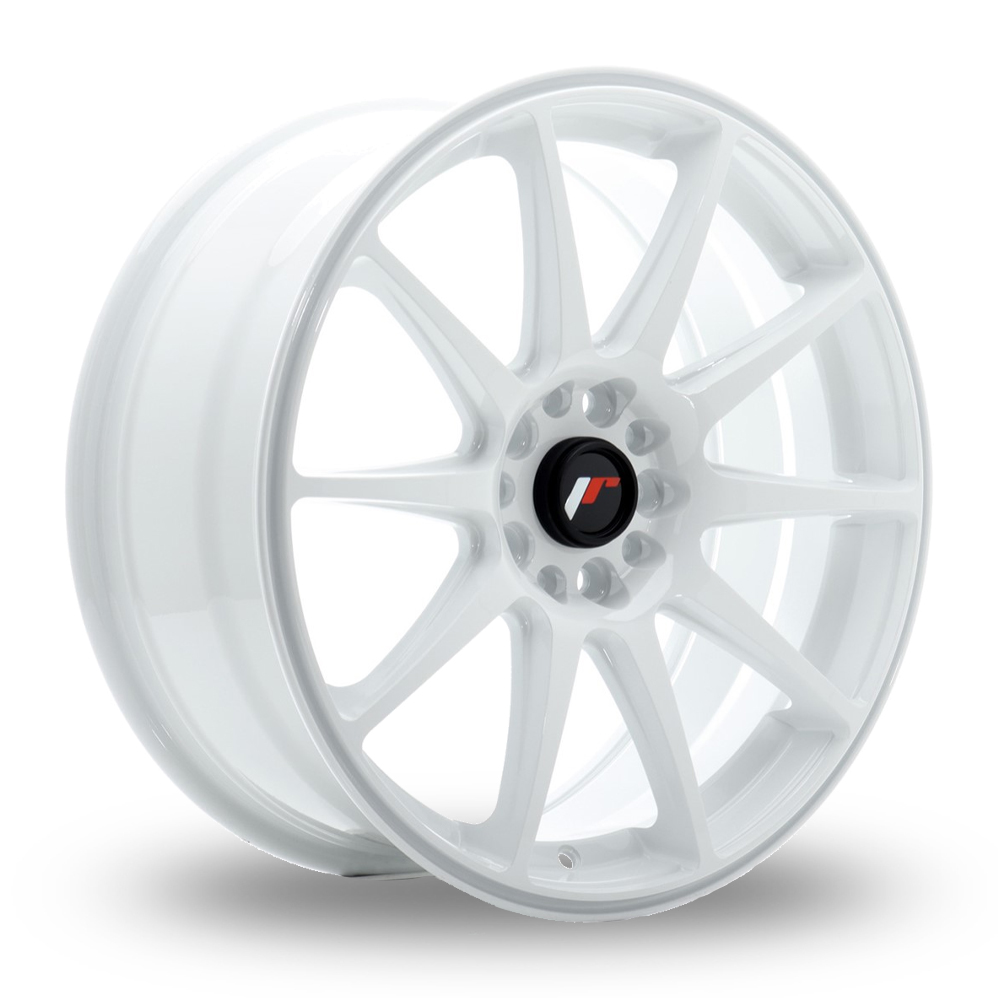 Japan Racing JR11 (7.5x18) White Alloy Wheels