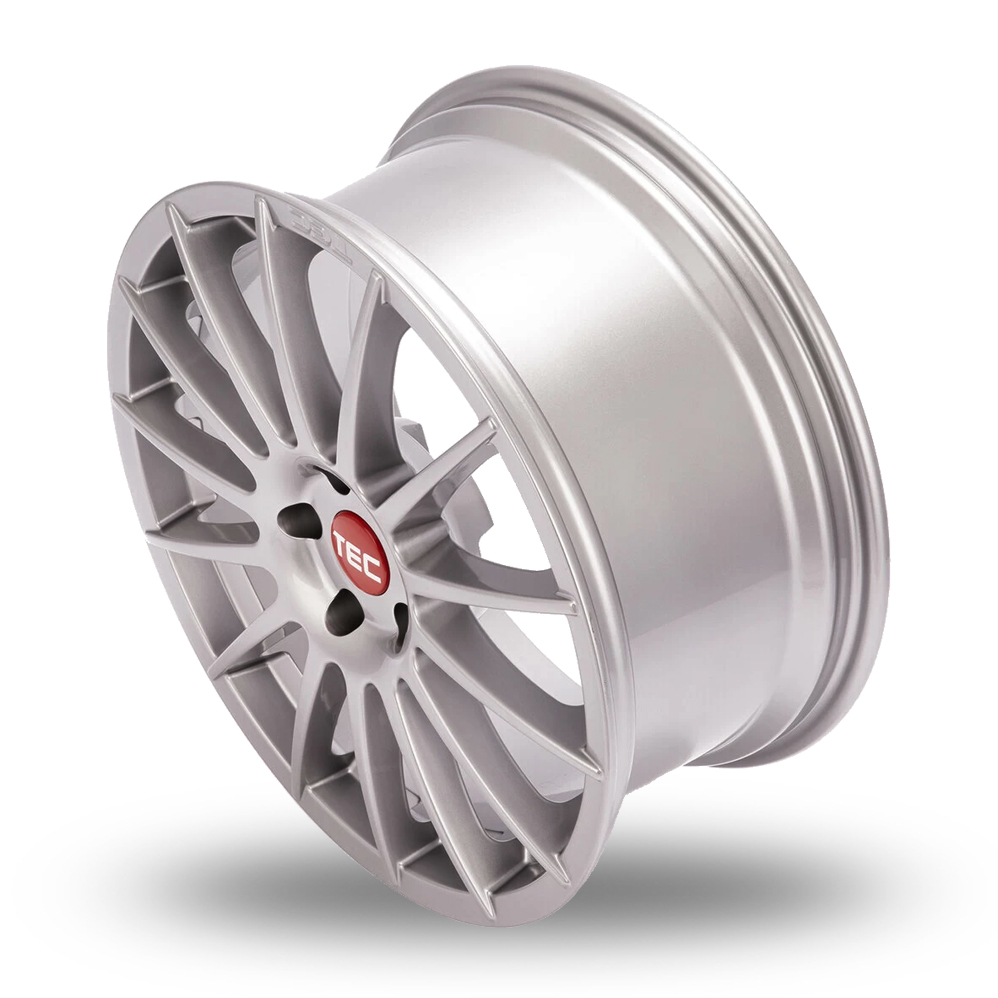 17" TEC Speedwheels AS2 Graphite Silver Alloy Wheels
