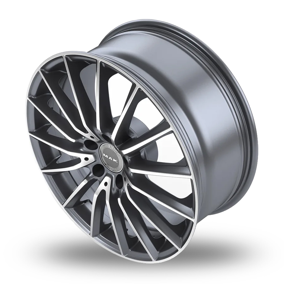 20" MAK Komet Gunmetal Mirror Alloy Wheels
