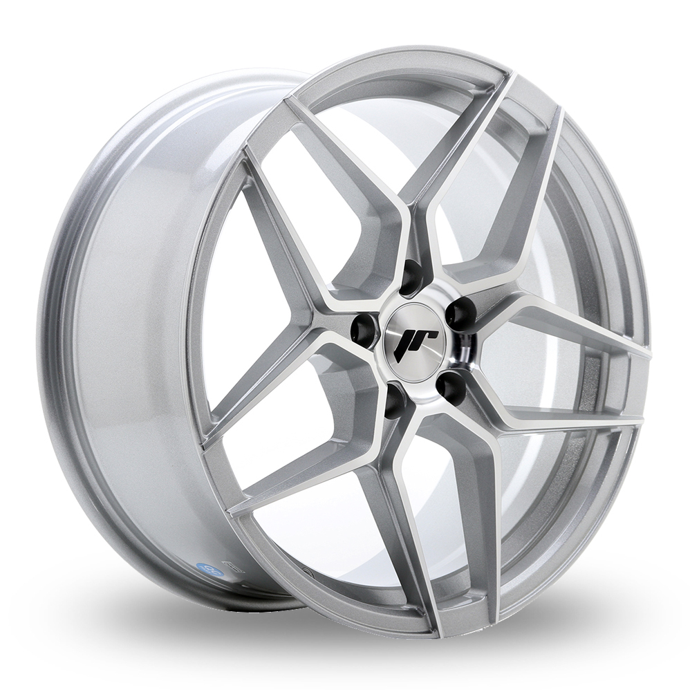 Japan Racing JR34 (9x18) (Custom Fitment) Silver Machined Face Alloy Wheels