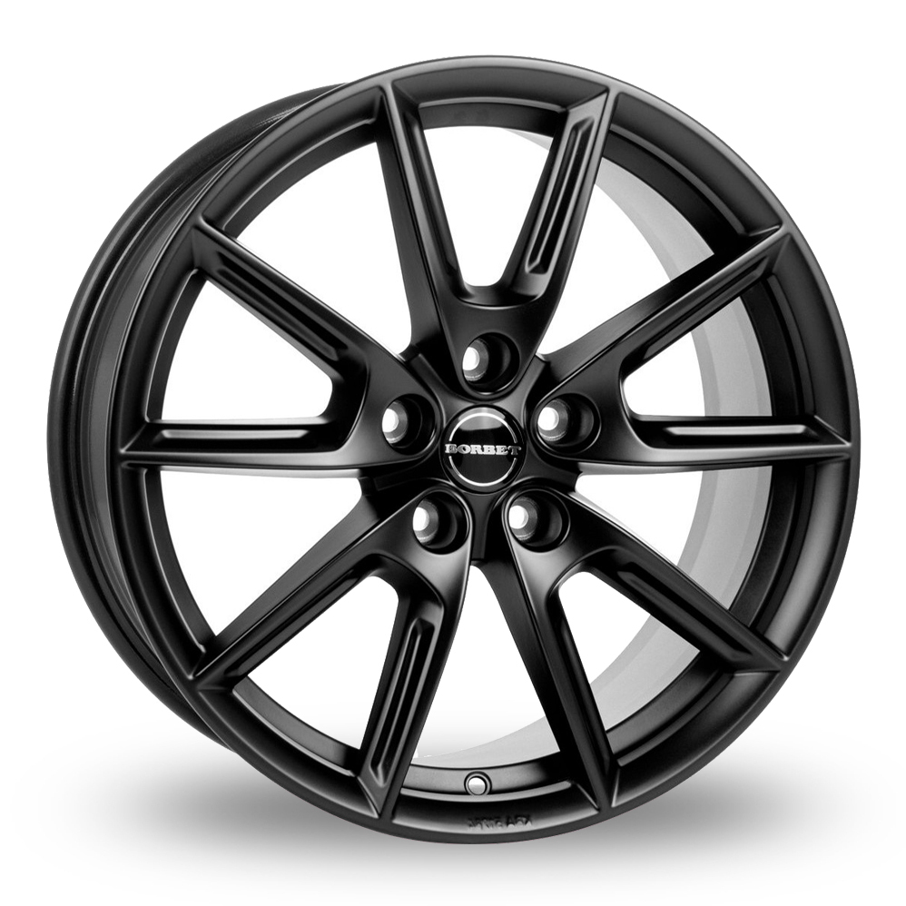 Borbet LX18 Matt Black Alloy Wheels