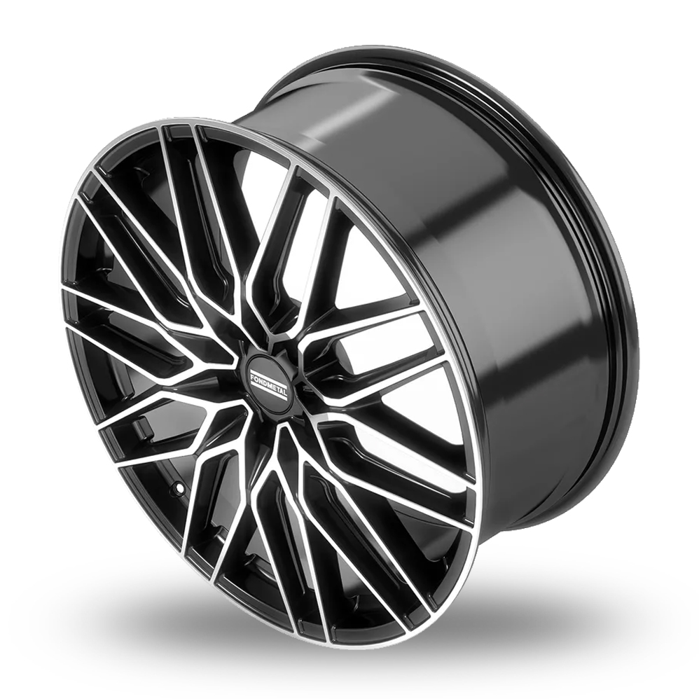 21" Fondmetal Cratos Gloss Black Machined Alloy Wheels
