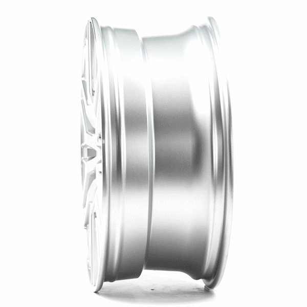 19" Axe EX30T Gloss Silver Polished Alloy Wheels