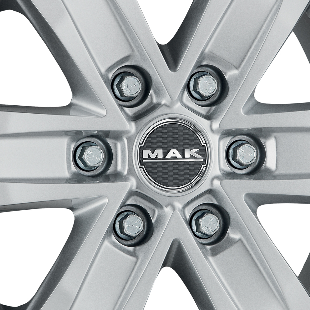 20" MAK STONE6 Silver Alloy Wheels