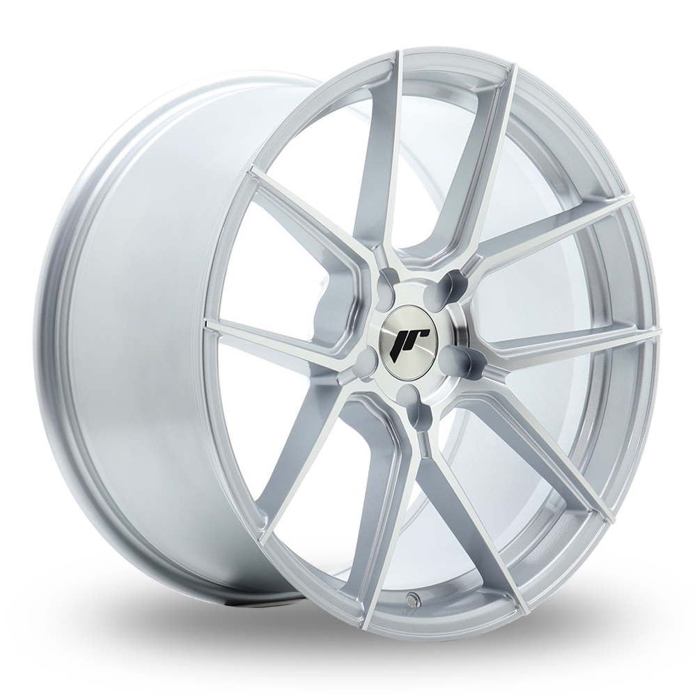 Japan Racing JR30 (9x20) (Custom Fitment) Silver Machined Face Alloy Wheels