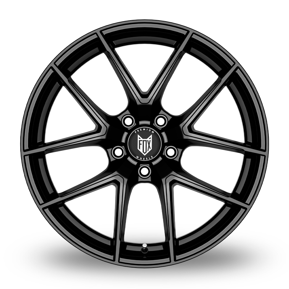 17" Fox Racing FX5 Gloss Black Alloy Wheels