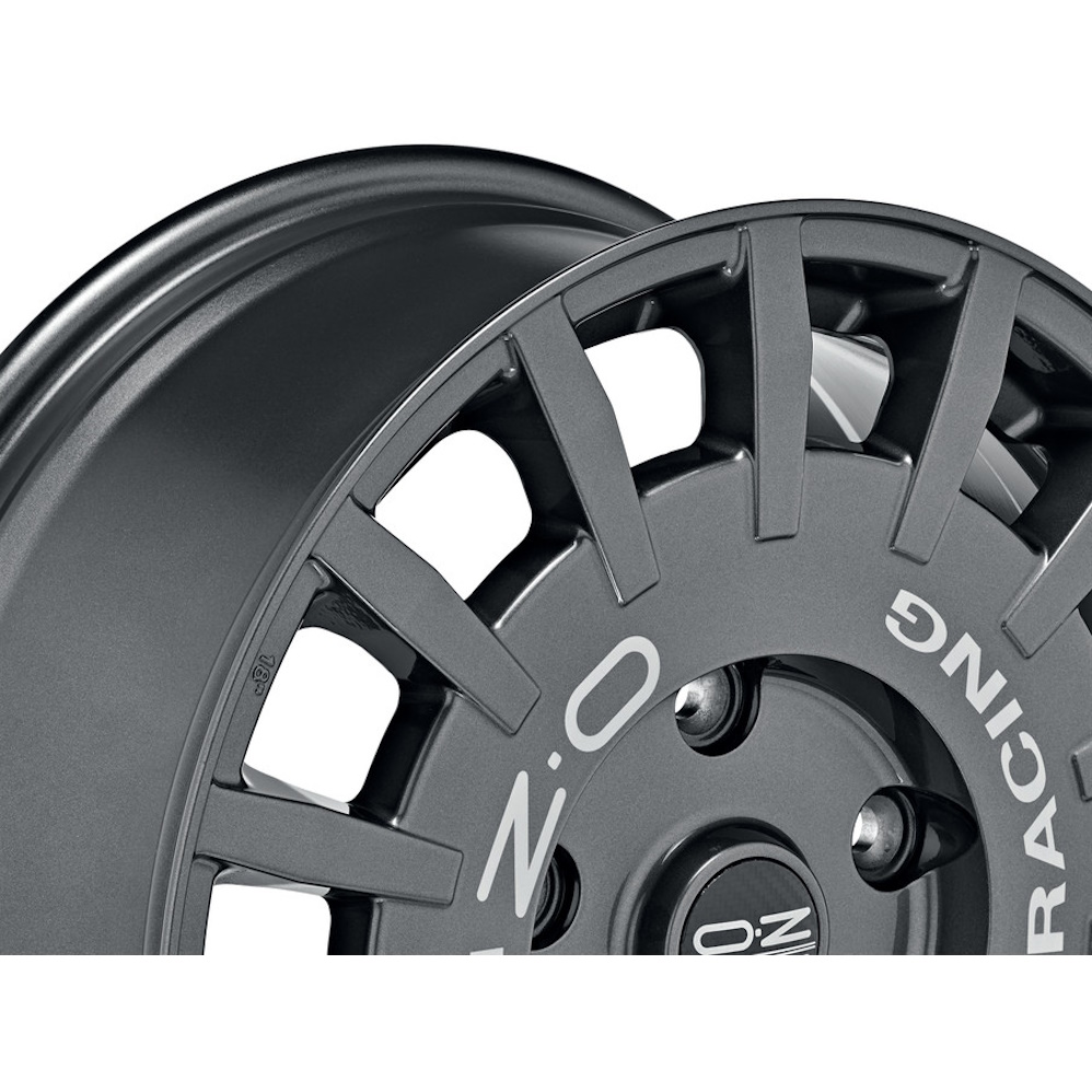 18" OZ Racing Rally Racing VAN Dark Graphite Silver Lettering Alloy Wheels