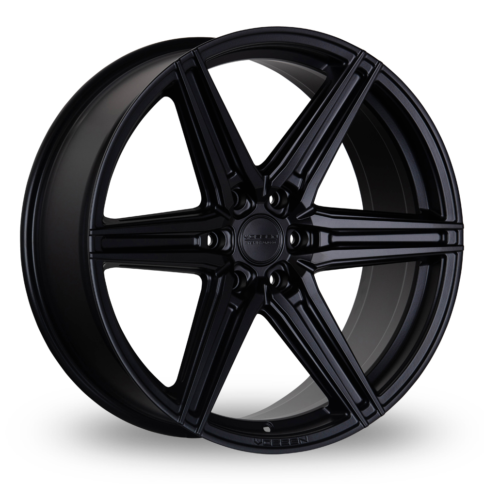 Vossen HF6-2 (9.5x20) (Deep Concave) Satin Black Alloy Wheels