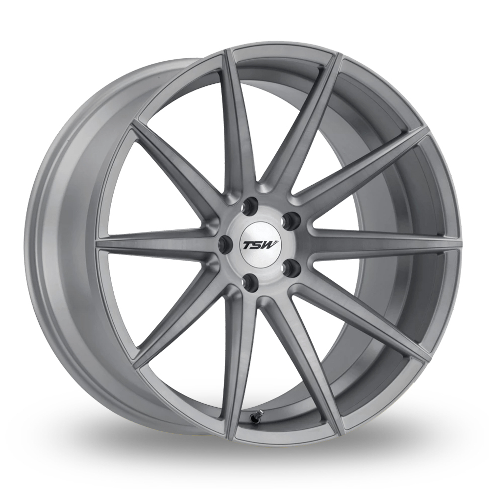 8.5x19 5x120 ET35 TSW Clypse (EU Warehouse) (Titanium W Matte Brushed Face) (76.1cb) (907kg Load) (13.7kg Weight) Alloy Wheels