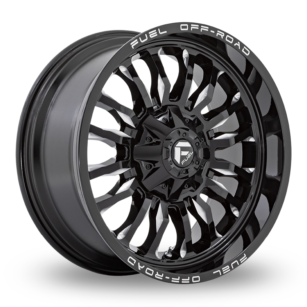 20" Fuel Off-Road D795 ARC (USA Warehouse) Gloss Black Milled Alloy Wheels