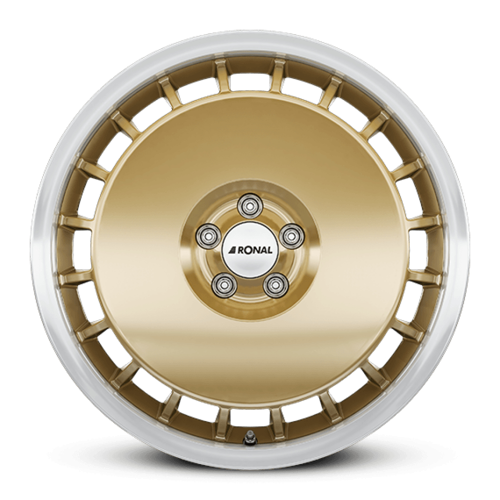 18" Ronal R50 Aero Racing Gold Polished Rim Alloy Wheels