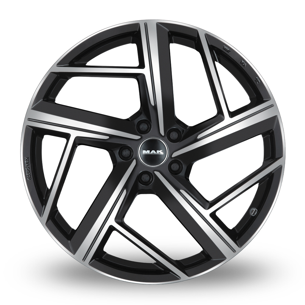 20" MAK Qvattro Black Mirror Alloy Wheels