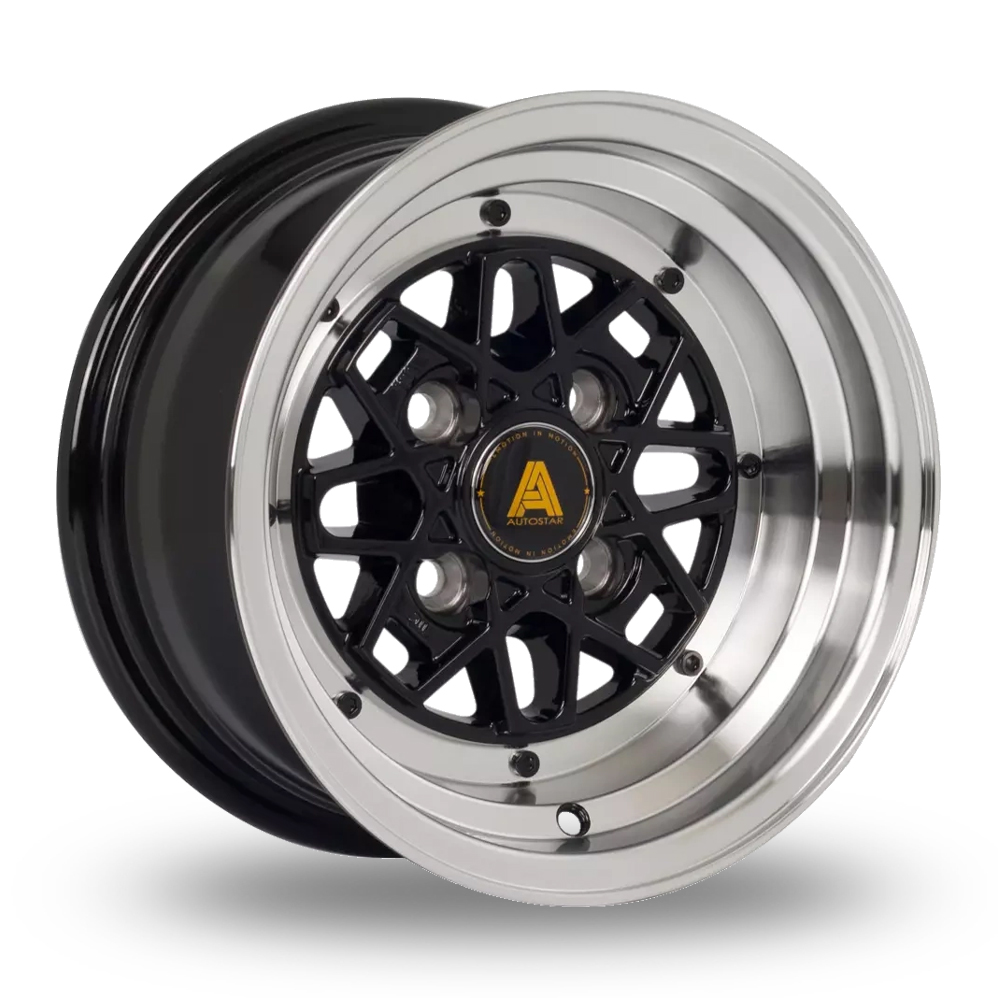 Autostar Korin Black Polished Alloy Wheels
