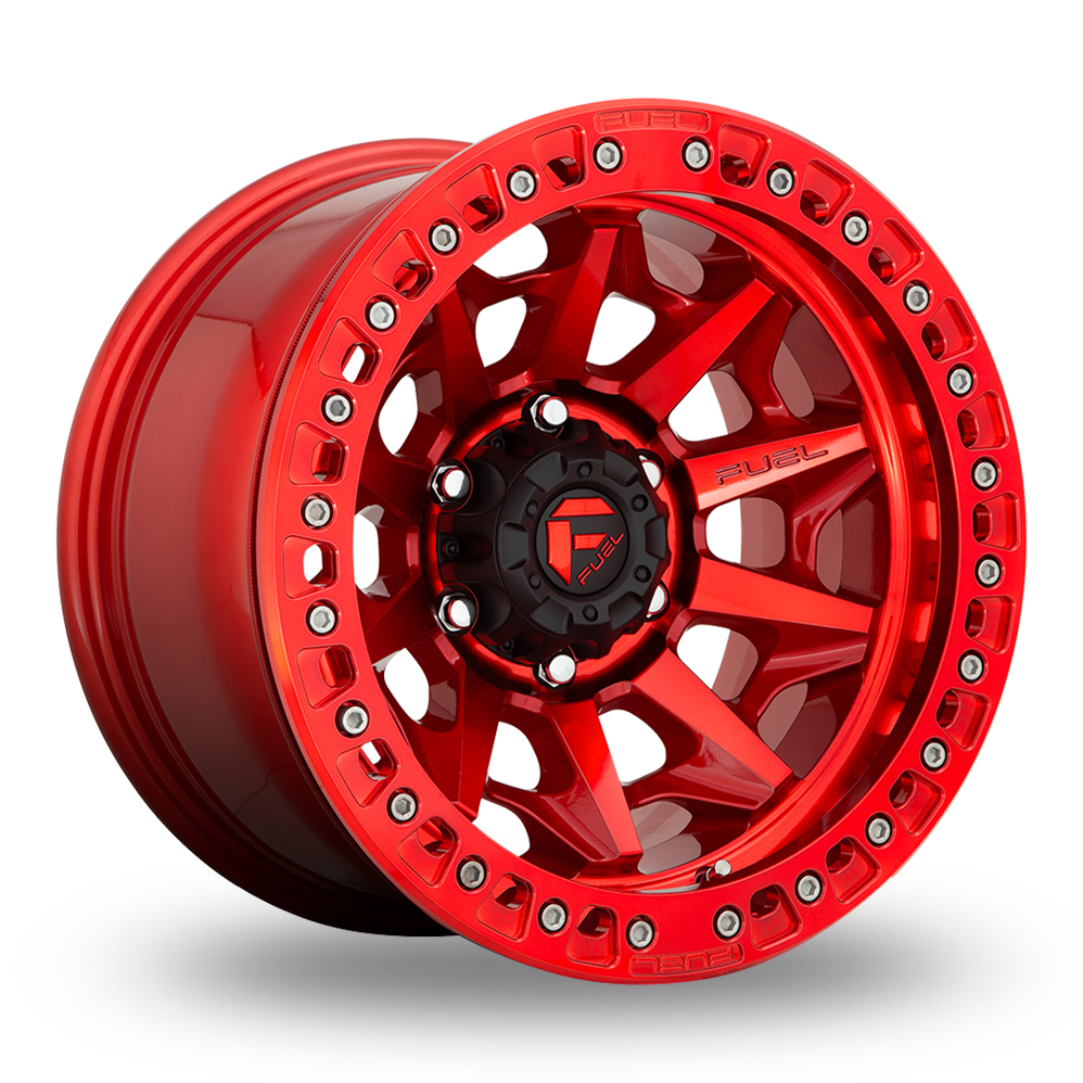 Fuel Off-Road D113 Covert Beadlock (USA Warehouse) Candy Red Alloy Wheels