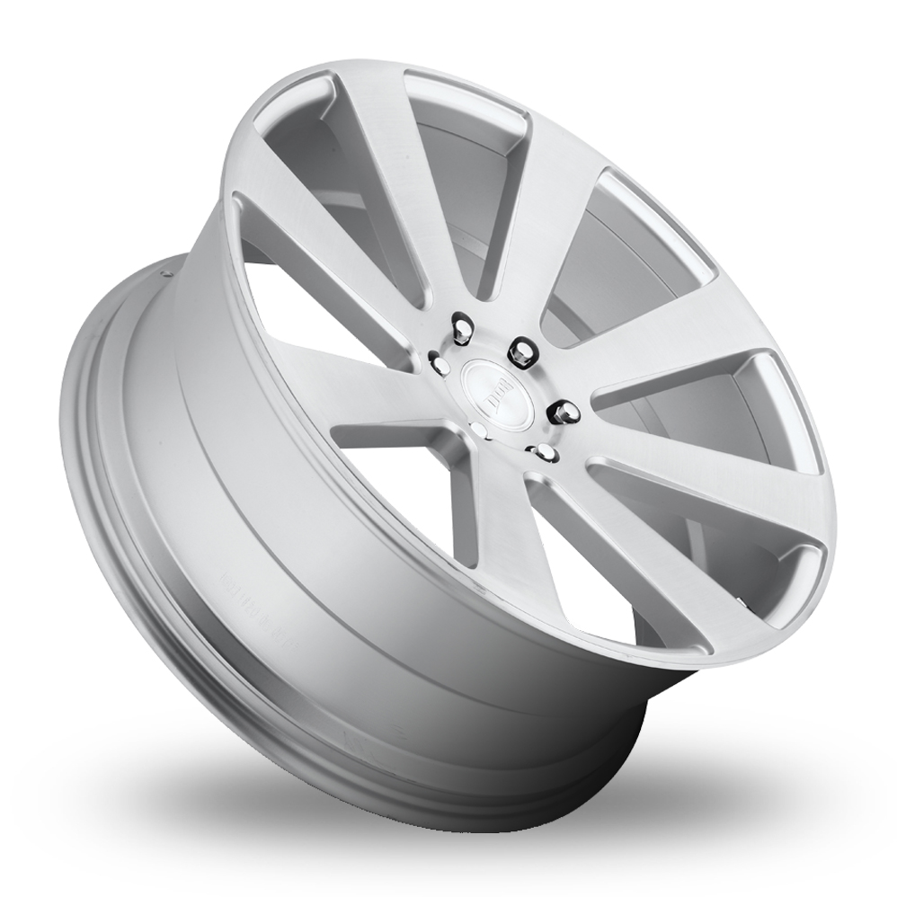 22" DUB S213 8-Ball Gloss Silver Brushed Alloy Wheels
