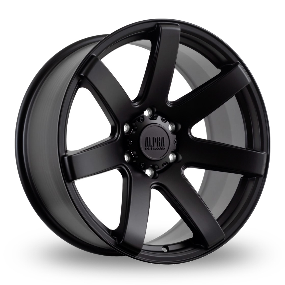 Alpha Off-Road Gauntlet Satin Black Alloy Wheels