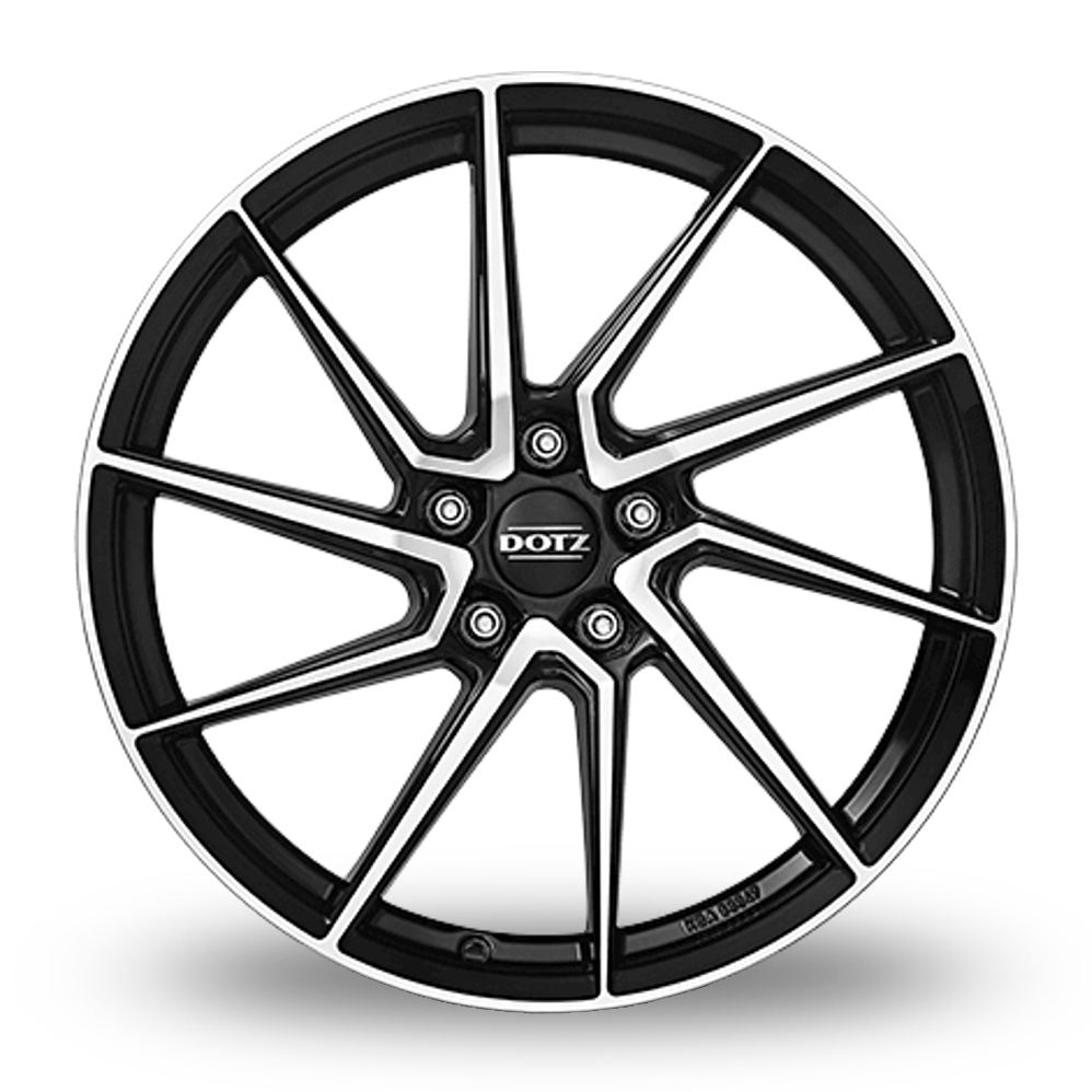 17" Dotz SPA Black Polished Alloy Wheels