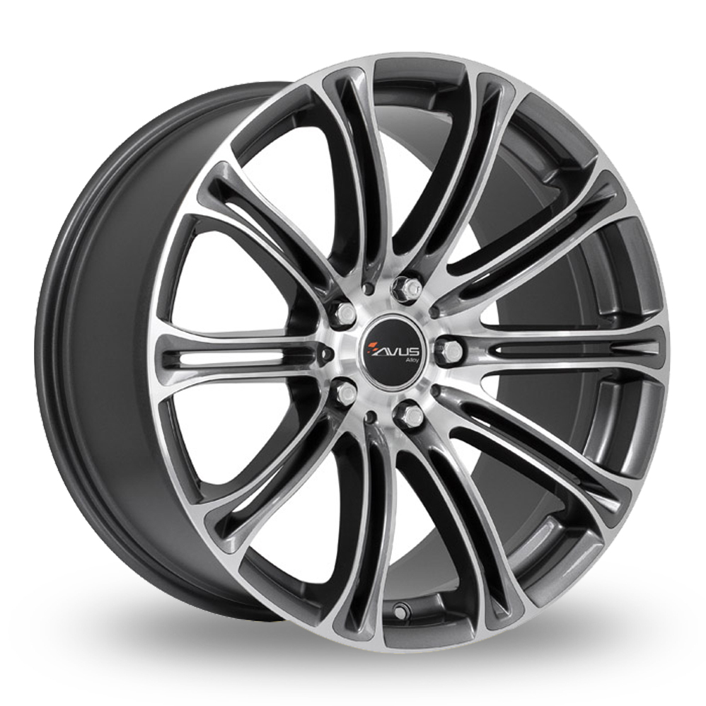 Avus Racing AC-MB1 Anthracite Polished Alloy Wheels