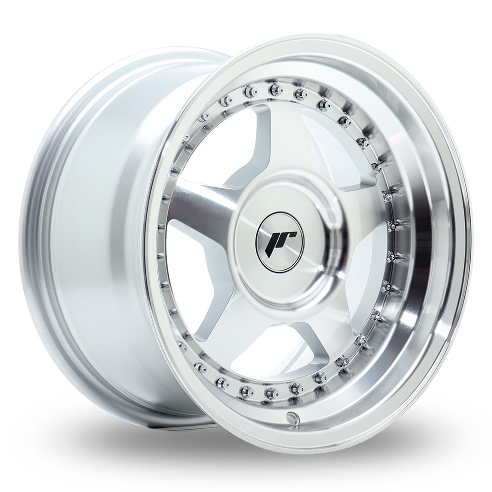 Japan Racing JR6 (8x15) (Custom Fitment) Silver Machined Face Alloy Wheels
