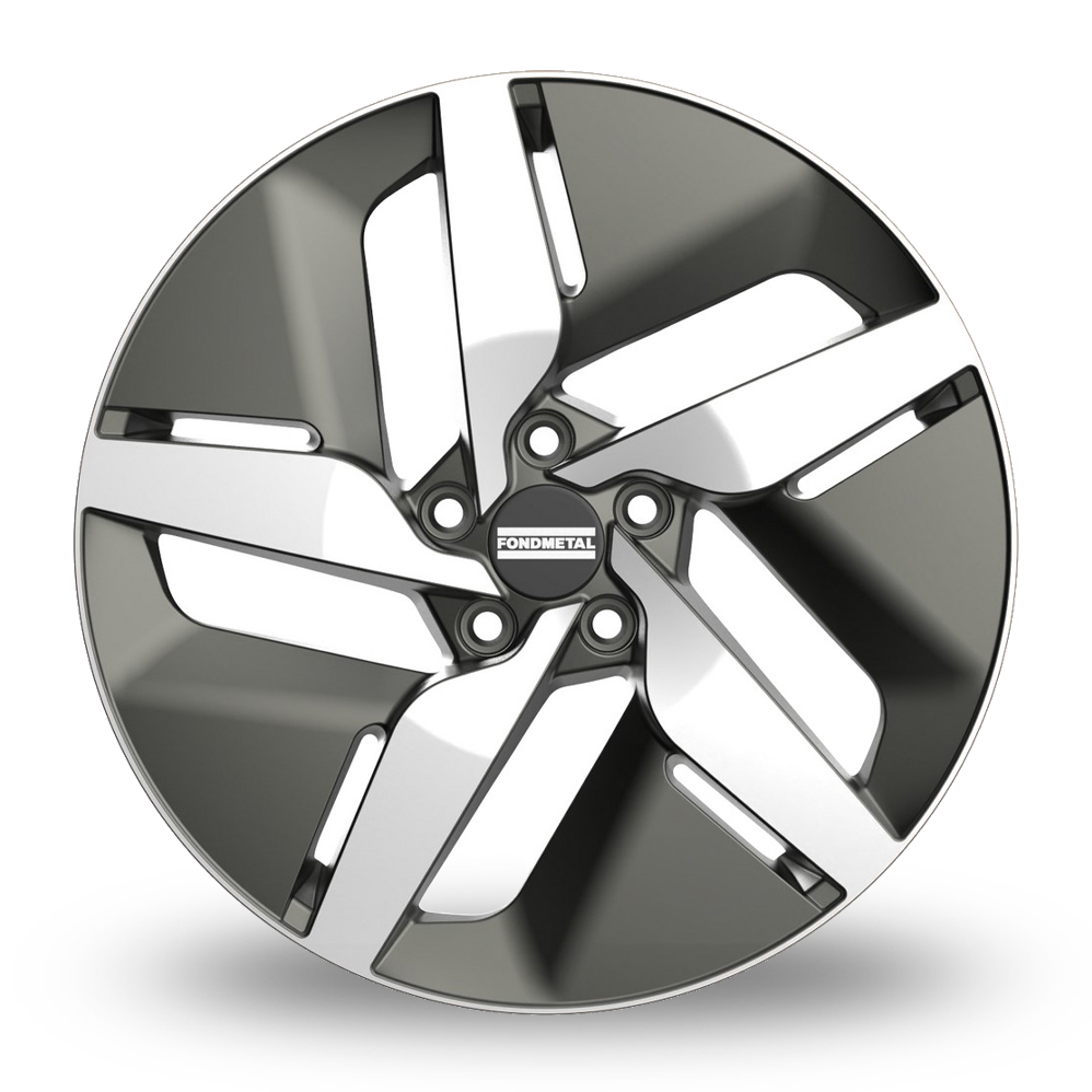 19" Fondmetal E-Joule Gloss Titanium Machined Alloy Wheels