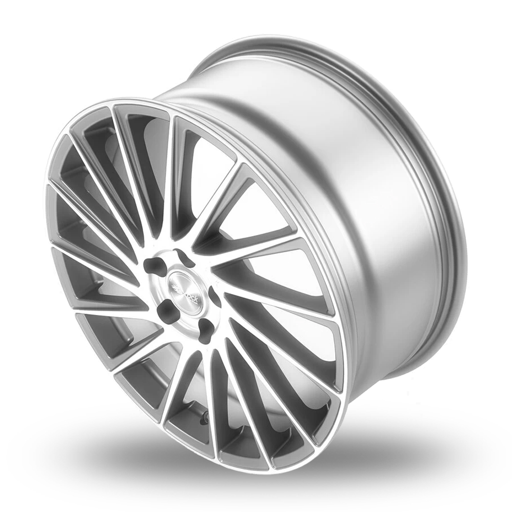 17" Brock B39 Ferric Grey Polished Alloy Wheels