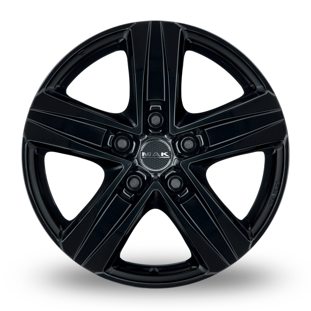 16" MAK STONE5 3 Gloss Black Alloy Wheels