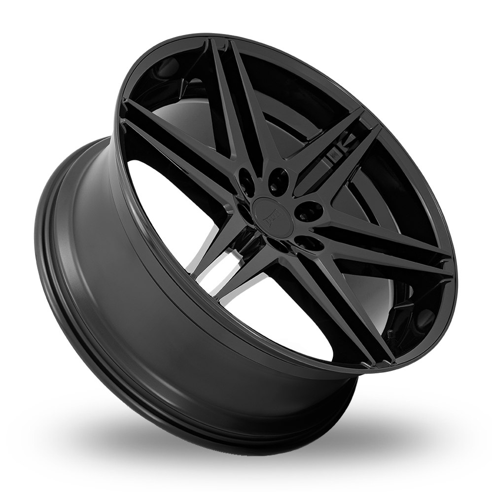 26" DUB S268 Dirty DOG All Glossy Black Alloy Wheels