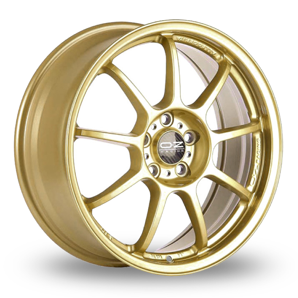 OZ Racing Alleggerita HLT 5F Race Gold Alloy Wheels