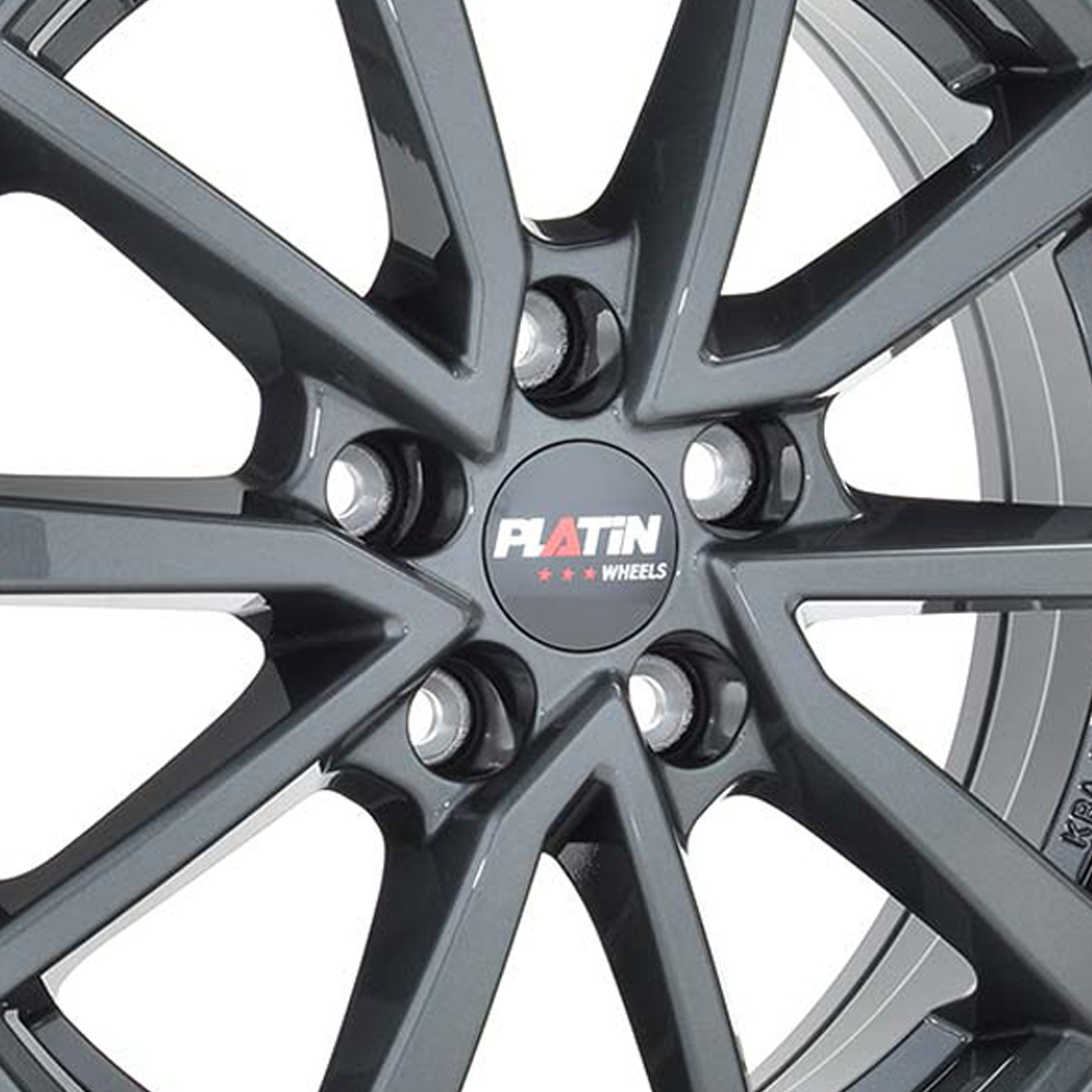 16" Platin P 95 Dark Grey Alloy Wheels
