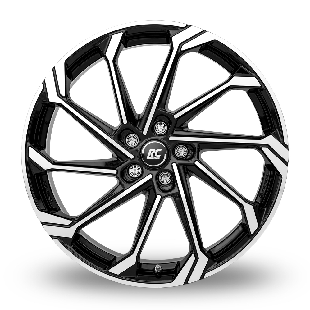 20" RC Design RC36 Gloss Black Polished Alloy Wheels