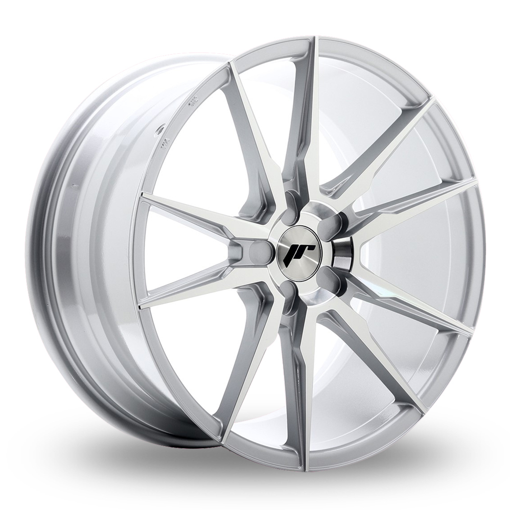 Japan Racing JR21 (8.5x19) (Custom Fitment) Silver Machined Face Alloy Wheels