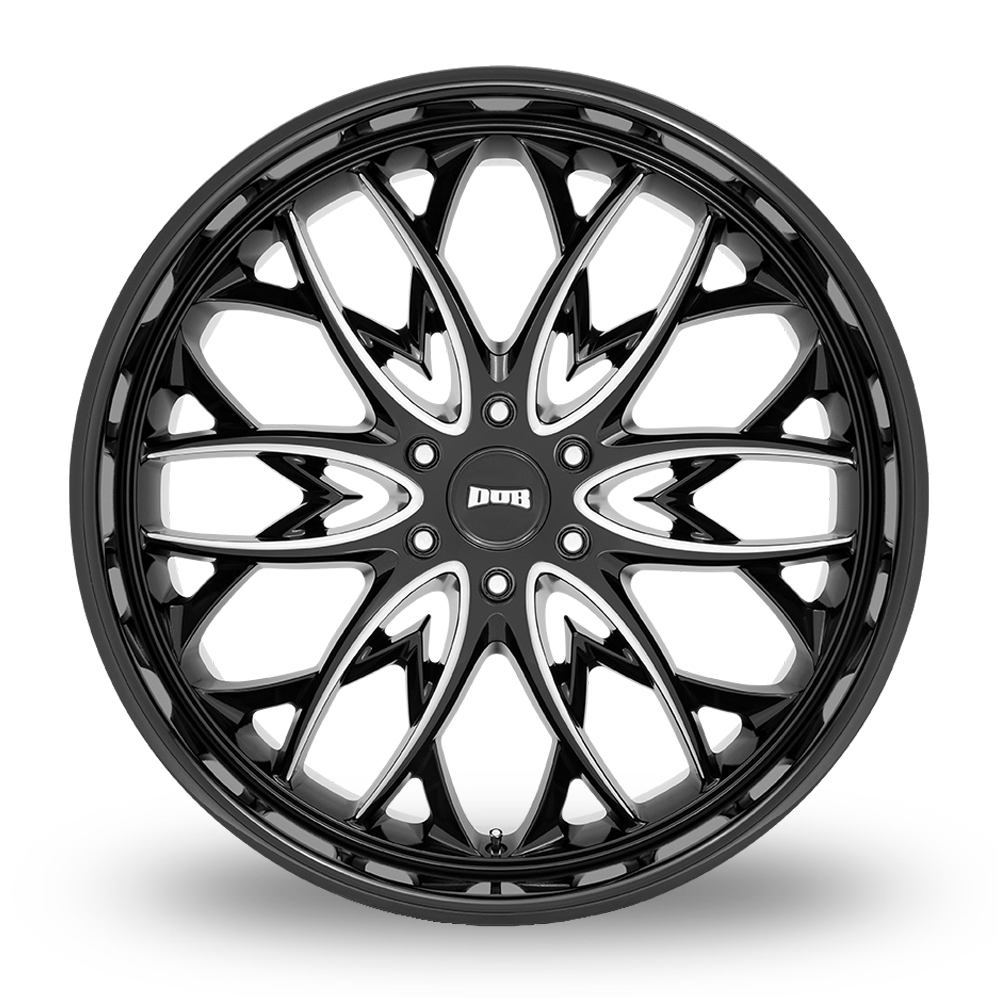 22" DUB S263 OG Gloss Black Milled Alloy Wheels