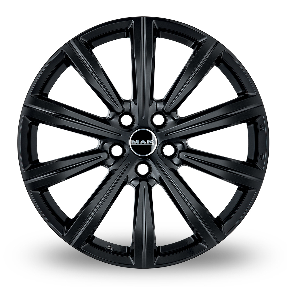 20" MAK Birmingham Gloss Black Alloy Wheels