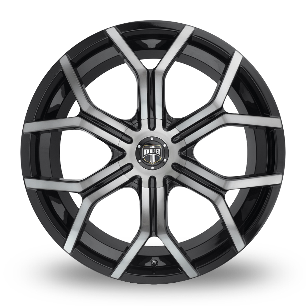 22" DUB S209 Royalty Gloss Machined Double Dark Tint Alloy Wheels