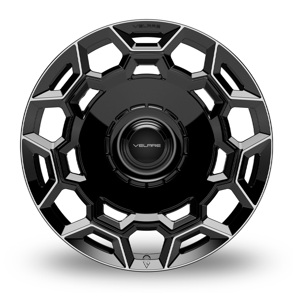 22" Velare VLR18 Gloss Black Machined Alloy Wheels