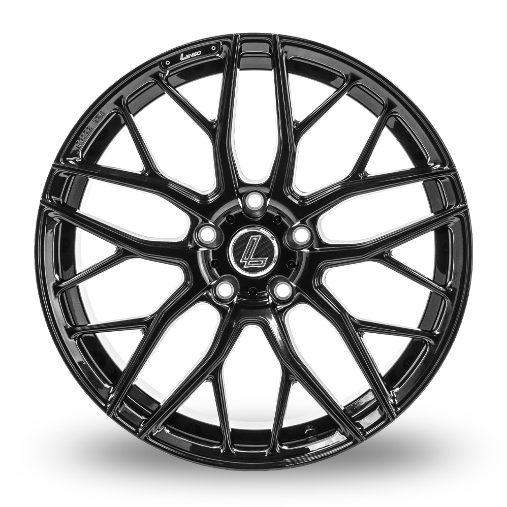 19" Lenso CQA Gloss Black Alloy Wheels