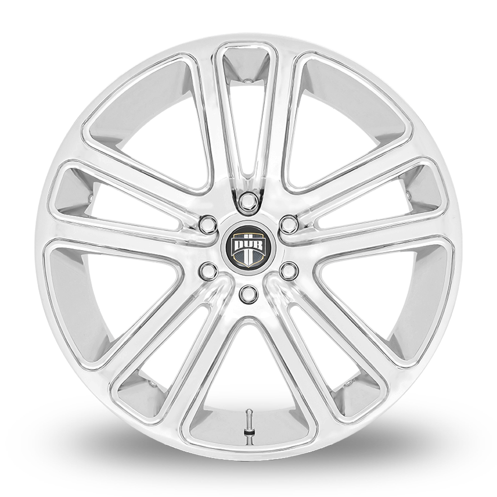 24" DUB S254 Flex Chrome Alloy Wheels